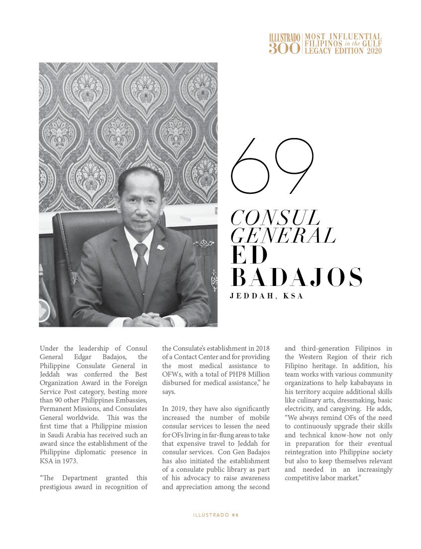 Consul General Edgar Badajos - Illustrado 300 Most Influential ...