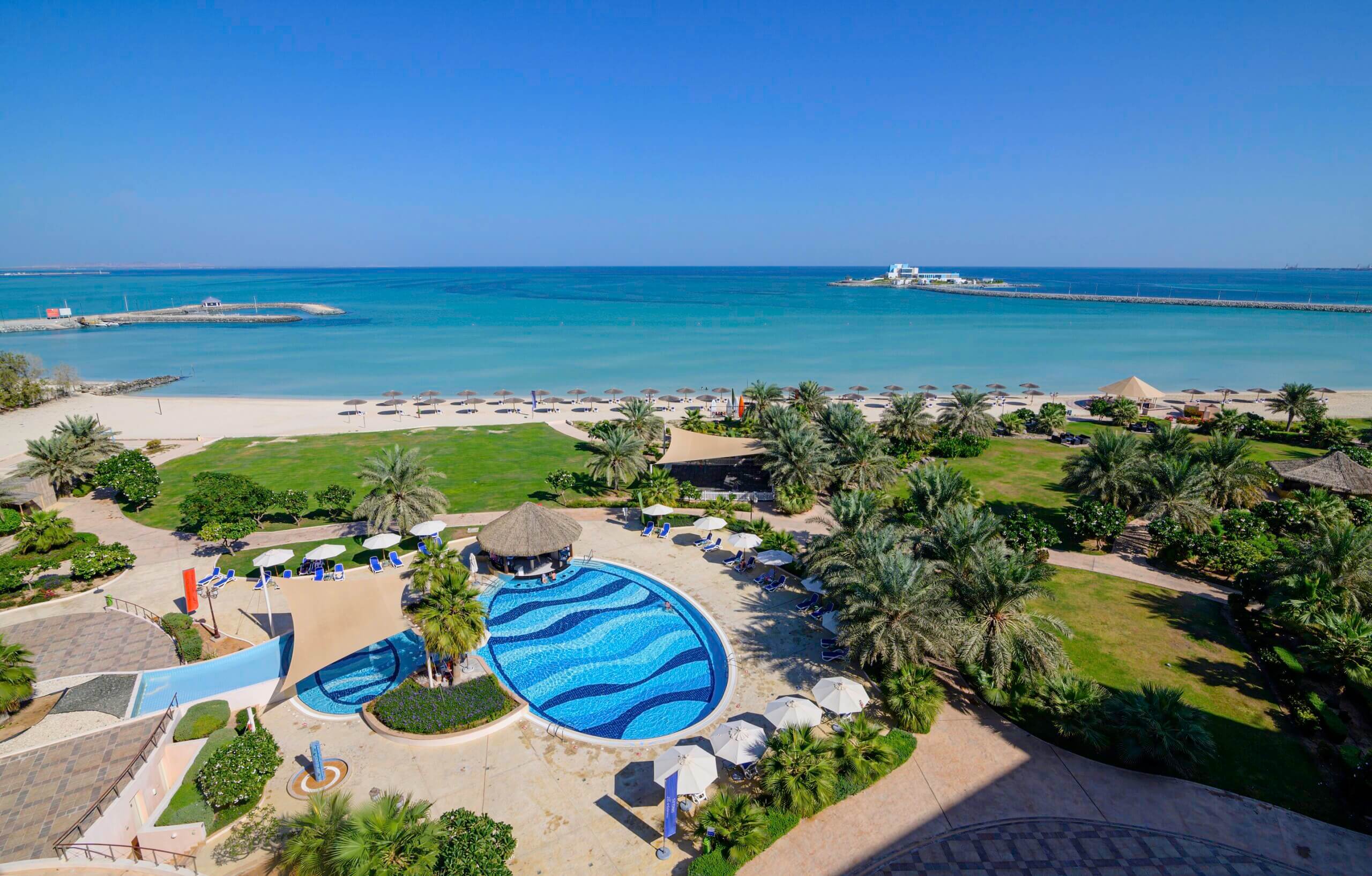Enjoy family staycations at the Danat Jebel Dhanna Resort